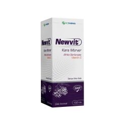 Newvit Kara Mürver Afrika Sardunyası ve Vitamin C İçeren Sıvı Gıda 150 ml