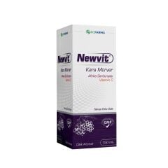 Newvit Kara Mürver Afrika Sardunyası ve Vitamin C İçeren Sıvı Gıda 150 ml