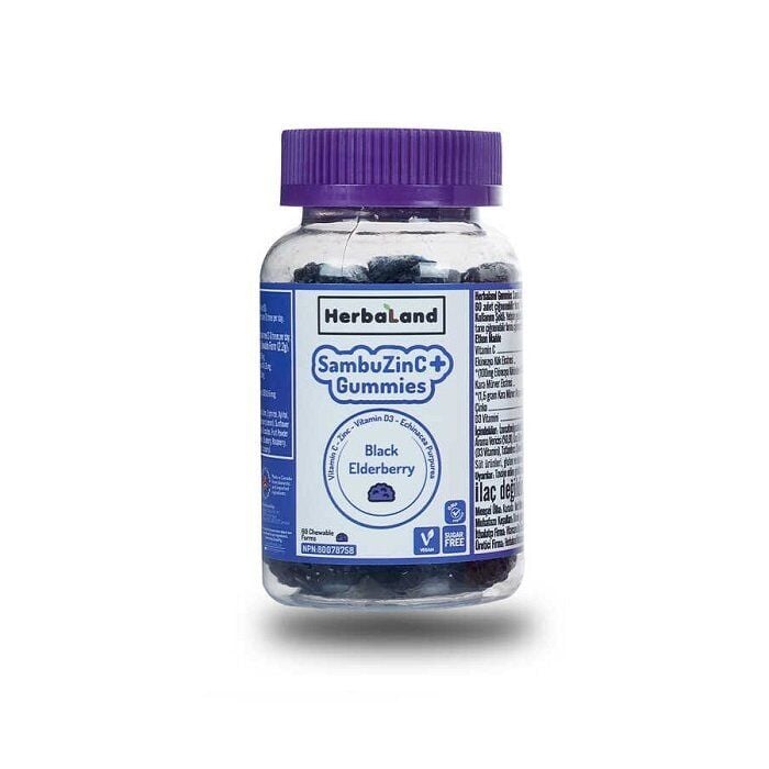 Herbaland Gummies SambuZinC+Gummies 60 Chewable forms