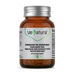 Venatura Oregano Oil Kompleks İzmir Kekik Yağı, Tıbbi Nane ve Susam Yağı 30 Kapsül