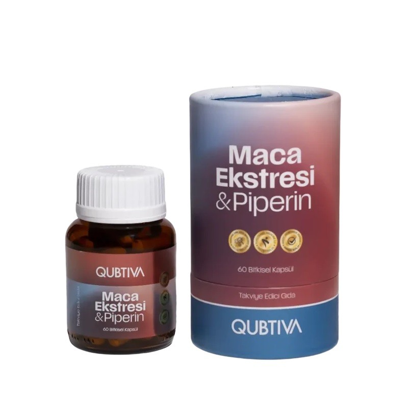 Qubtiva Maca Ekstresi Piperin 60 Kapsül