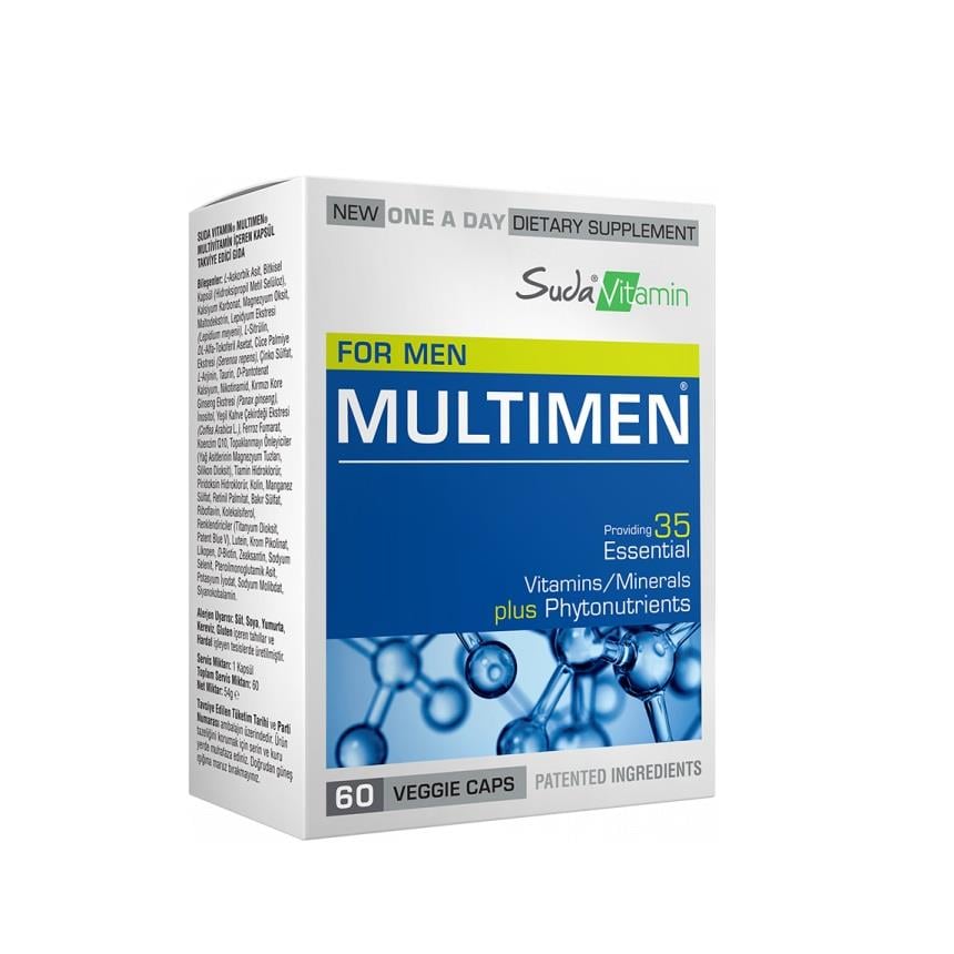 Suda Vitamin Multimen Kapsül 60lı
