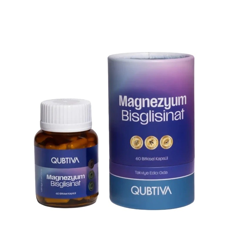 Qubtiva Magnezyum Bisglisinat 60 Kapsül