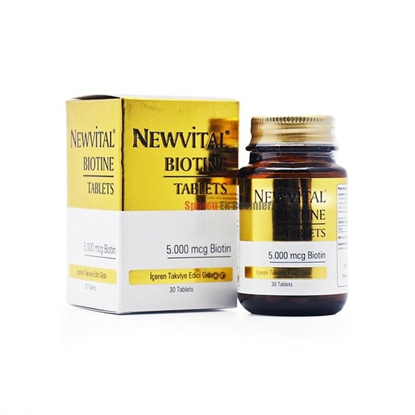 Newvital Biotine Tablets 5000mcg 30 Tablet