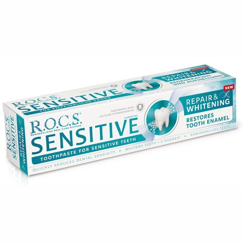 ROCS Sensitive Onarım - Beyazlatma Florürsüz Diş Macunu