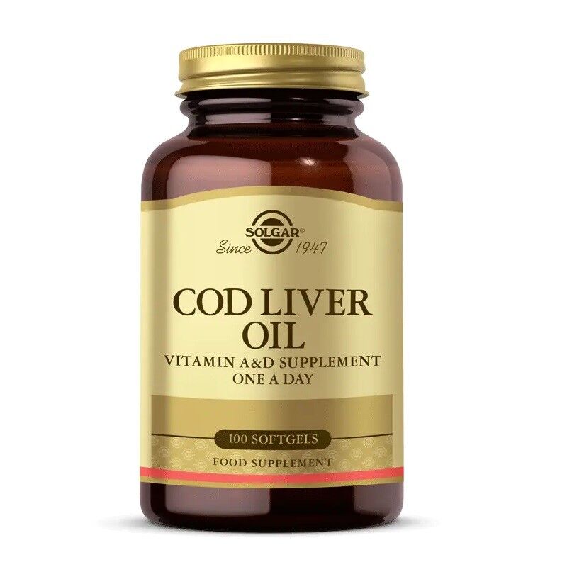 Solgar Cod Liver Oil 100 SoftGel Kapsül