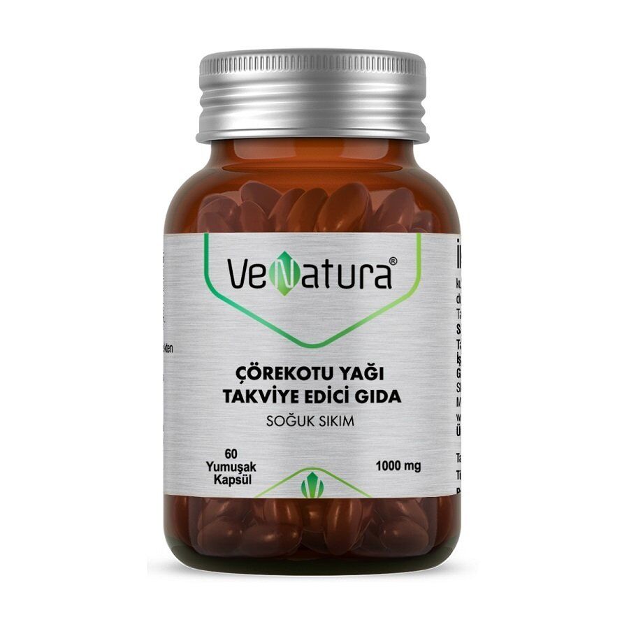 VeNatura Çörekotu Yağı Soğuk Sıkım 60 Yumuşak Kapsül