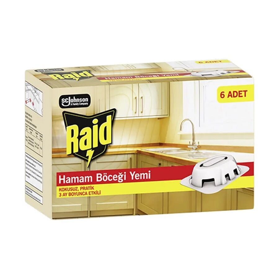 Raid Hamam Böceği Yemi Tablet 6lı