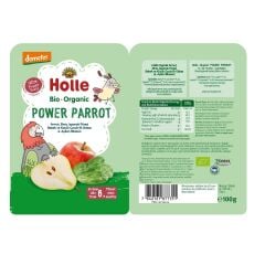 Holle Organik Power Parrot - Armut, Elma, Ispanak Püresi