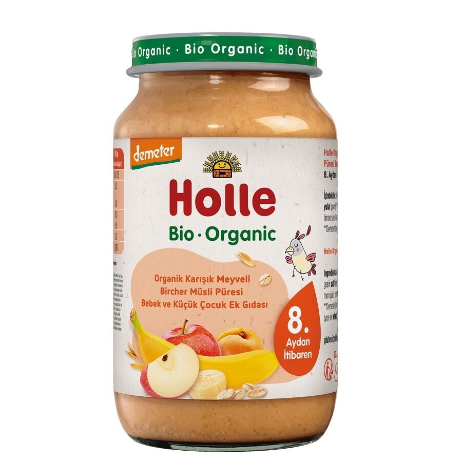 Holle Organik Karışık Meyveli Bircher Müsli Püresi