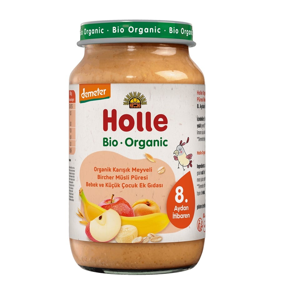 Holle Organik Karışık Meyveli Bircher Müsli Püresi