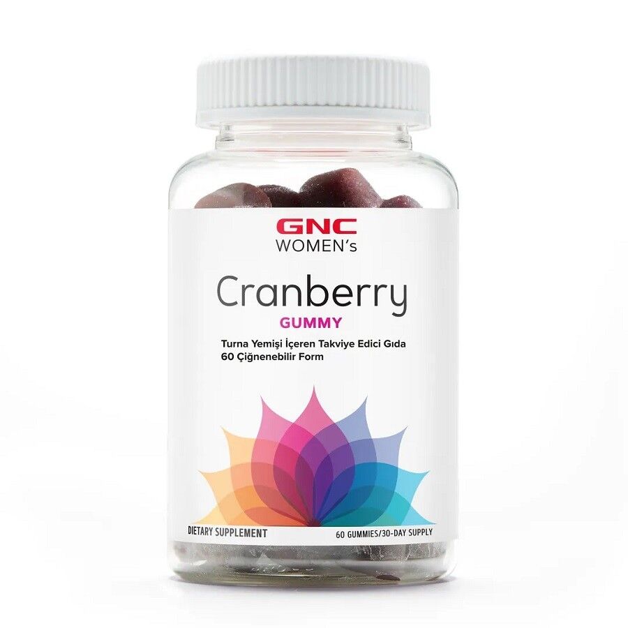 Gnc Women'S Cranberry Gummy - Çiğnenebilir Form 60 Adet