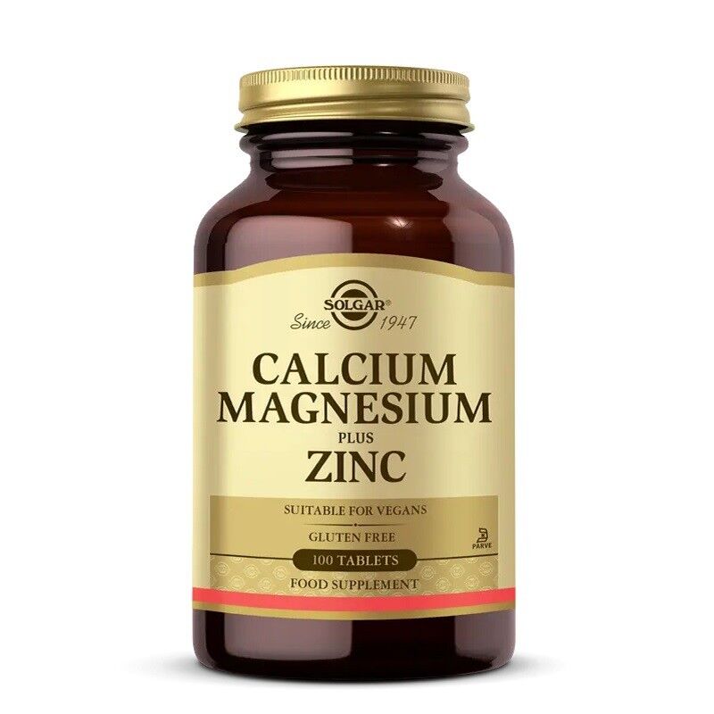 Solgar Calcium Magnesium Plus Zinc 100 Tablet