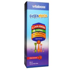Vitaboss Fosfamega Arjinin Lizin Multivitamin ve Mineral Sıvı 150ml