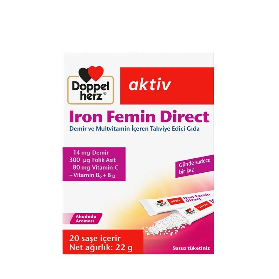 Doppelherz Aktiv Iron Femin Direct 20 Saşe