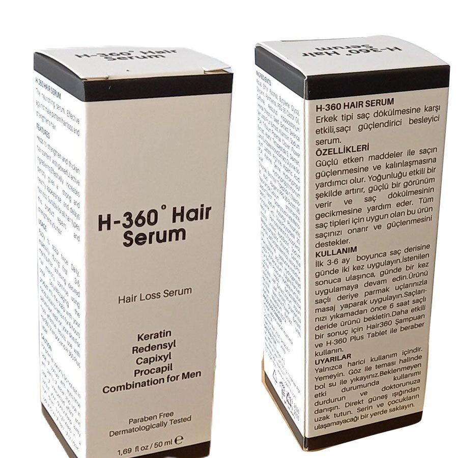 H-360 Hair Serum Erkek 50ml - Hair Loss Serum