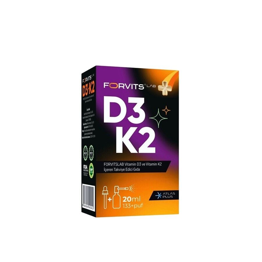 Forvits Lab Vitamin D3K2 Sprey 20ml