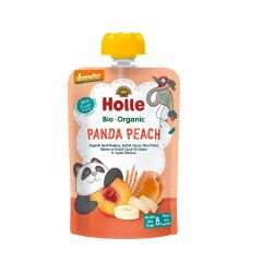 Holle Organik Panda Peach - Buğday, Şeftali, Kayısı, Muz Püresi