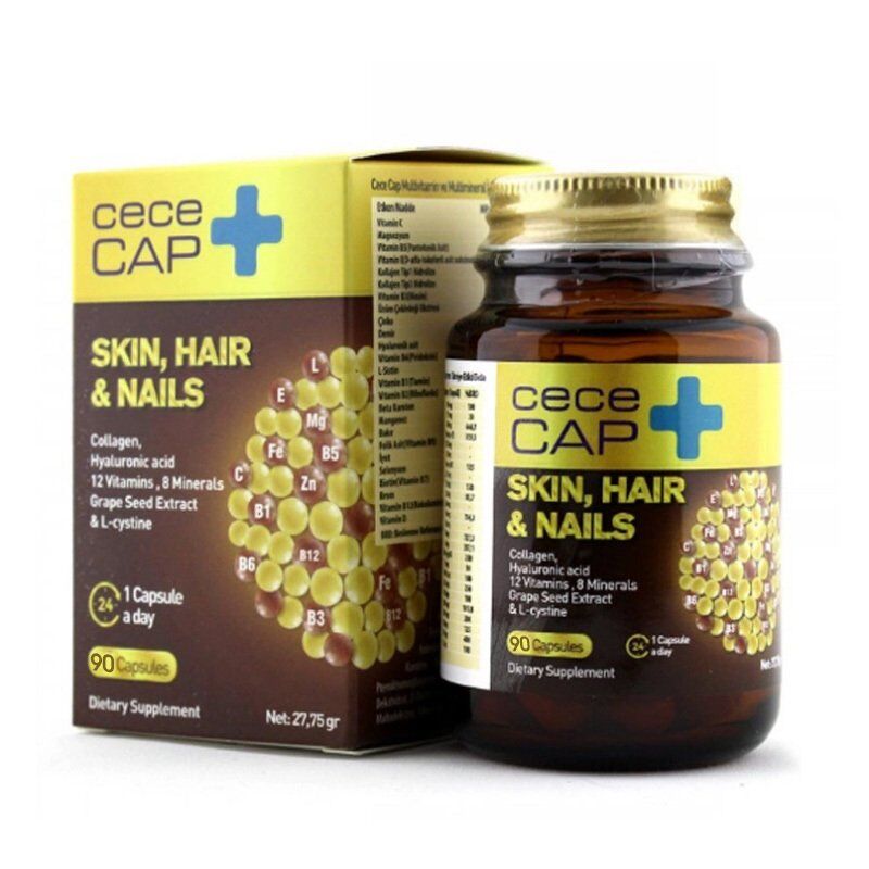 CeceCap Skin, Hair and Nails Saç Cilt Tırnak 90 Kapsül