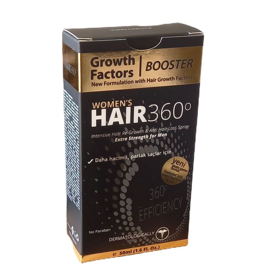 Hair 360 Growth Factors Booster Kadın Tipi Dökülmeye Karşı Sprey 50ml