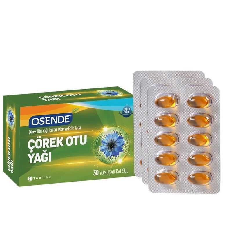 Osende Çörek Otu Yağı Yumuşak 30 Kapsül