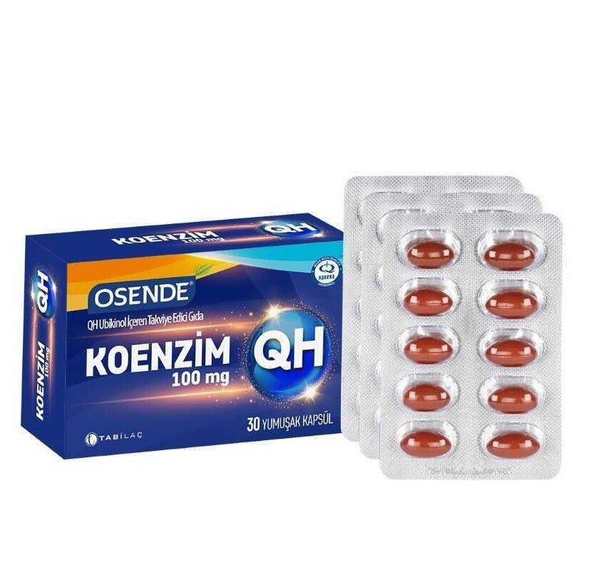 Osende Coenzym QH - Koenzym QH 100mg Yumuşak 30 Kapsül