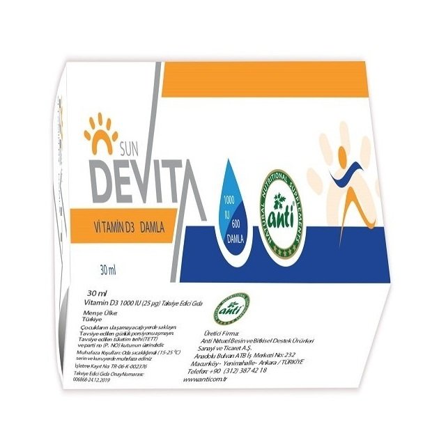 Devita D3 Damla Vitamin D 3 Damla 30ml