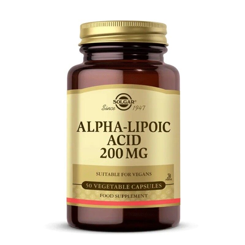 Solgar Alpha Lipoic Acid 200mg 50 Kapsül