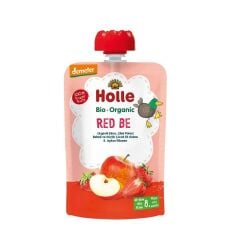 Holle Organik Red Be - Elma, Çilek Püresi