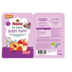 Holle Organik Berry Puppy - Elma, Şeftali, Orman Meyveleri Püresi
