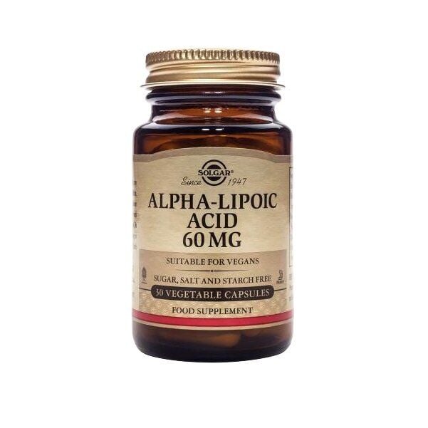 Solgar Alpha Lipoic Acid 60mg Vegi Kapsül 30lu