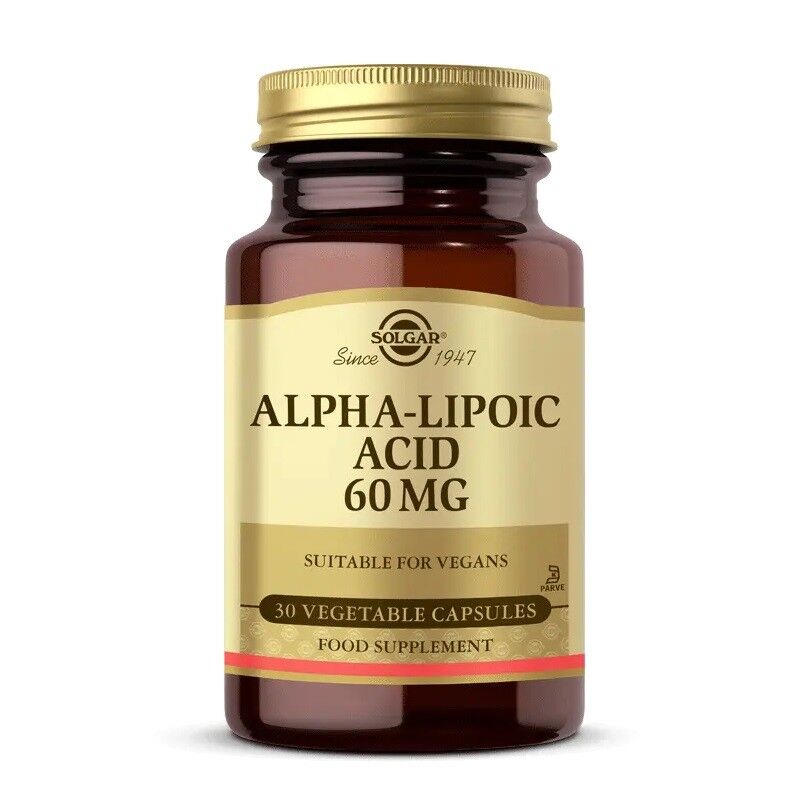 Solgar Alpha Lipoic Acid 60mg Vegi Kapsül 30lu