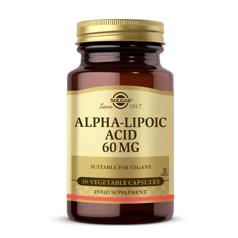 Solgar Alpha Lipoic Acid 60mg Vegi Kapsül 30lu