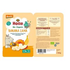 Holle Organik Banana Lama - Muz, Elma, Mango, Kayısı Püresi