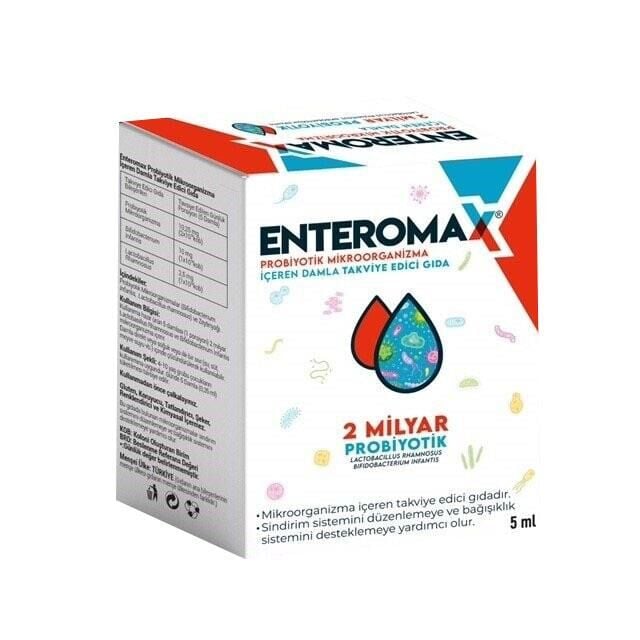 Enteromax Probiyotik Mikroorganizma İçeren Damla 5ml
