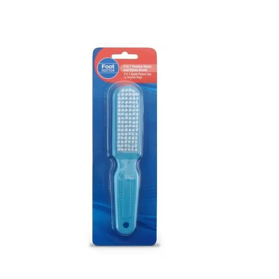 Foot Doctor 2’Si 1 Arada Pomza Tası Ve Naylon Fırça