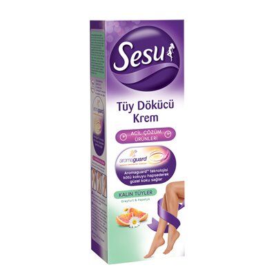 Sesu Tüy Dökücü Krem Kalın Tüyler