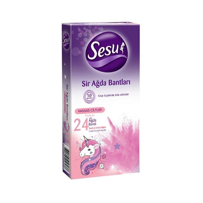 Sesu Vücut Ağda Bandı Hassas Vücut 24 lü