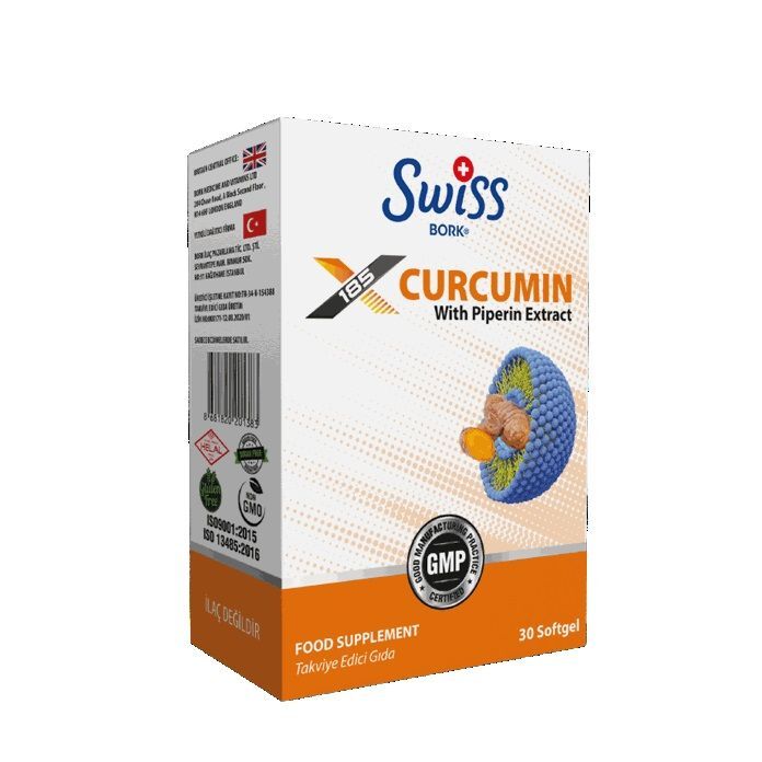 Swiss Bork Curcumin With Piperin Extract 30 Kapsül