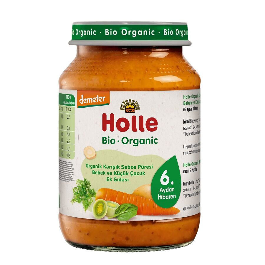 Holle Organik Karışık Sebze Püresi 190 gr