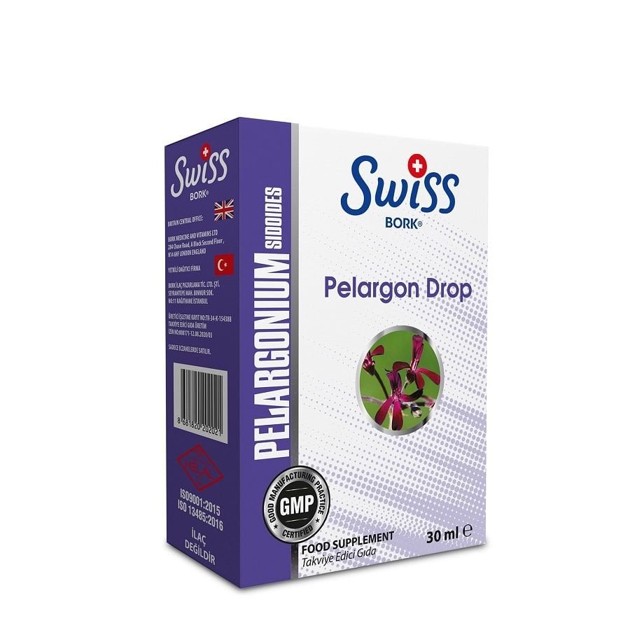 Swiss Bork Pelargon Drop 30ml - Afrika Sardunyası