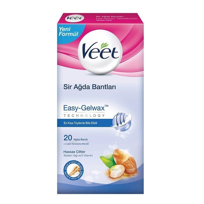 Veet EasyStrip Kullanıma Hazır Sir Ağda Bantları 20'li - Normal Citler