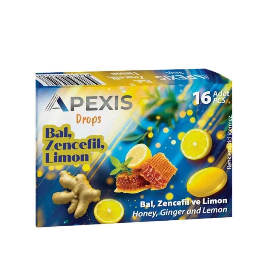 Apexis Bal Zencefil Limon Pastil 16lı