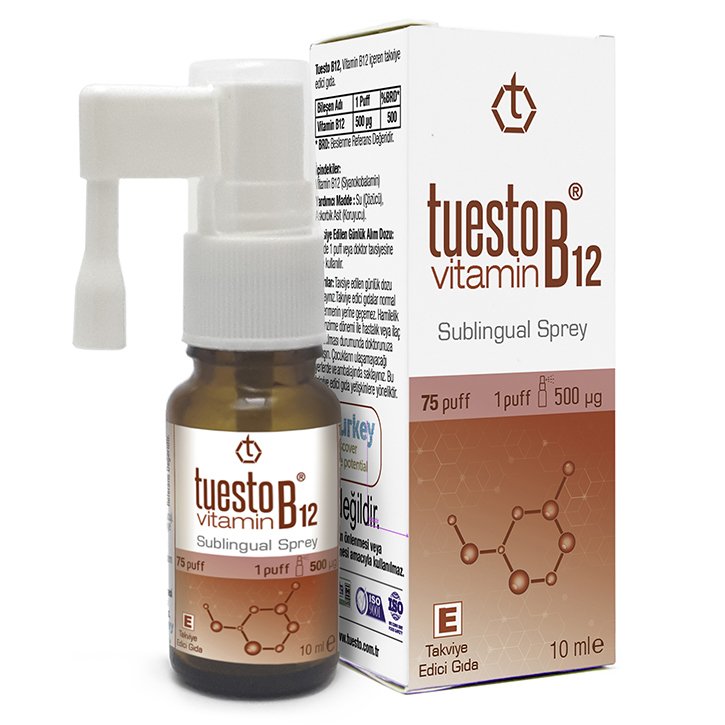Tuesto Vitamin B12 Sublingual - Dil Altı Spreyi