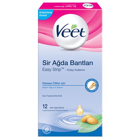 Veet EasyStrip Kullanıma Hazır Sir Ağda Bantları - Hassas Citler