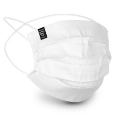 Dizayn Mask Gümüş İyonlu Yıkanabilir Bez Maske Beyaz (Large)