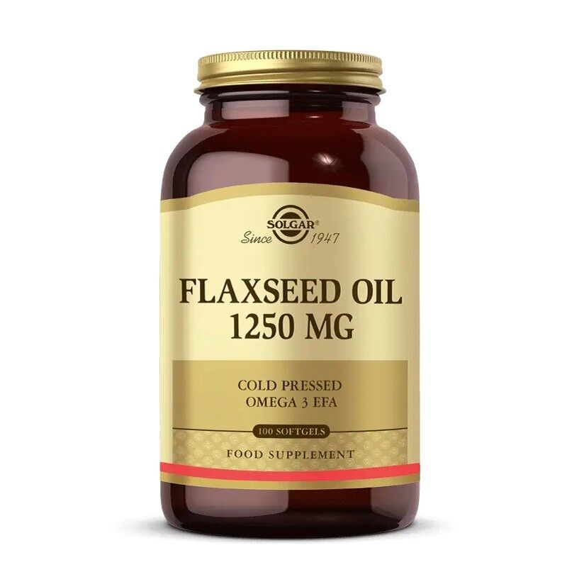 Solgar Flaxseed Oil 1250 mg 100 Softjel