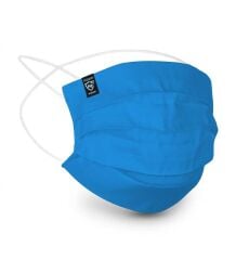 Dizayn Mask Gümüş İyonlu Yıkanabilir Bez Maske Mavi (Large)