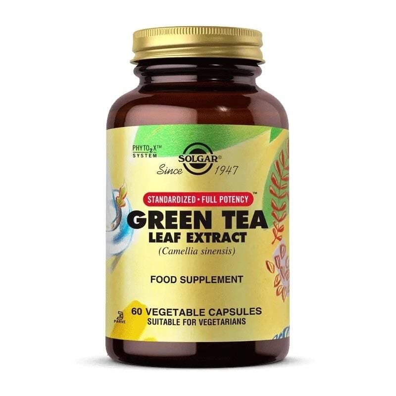 Solgar Green Tea Leaf Extract 60 Kapsül