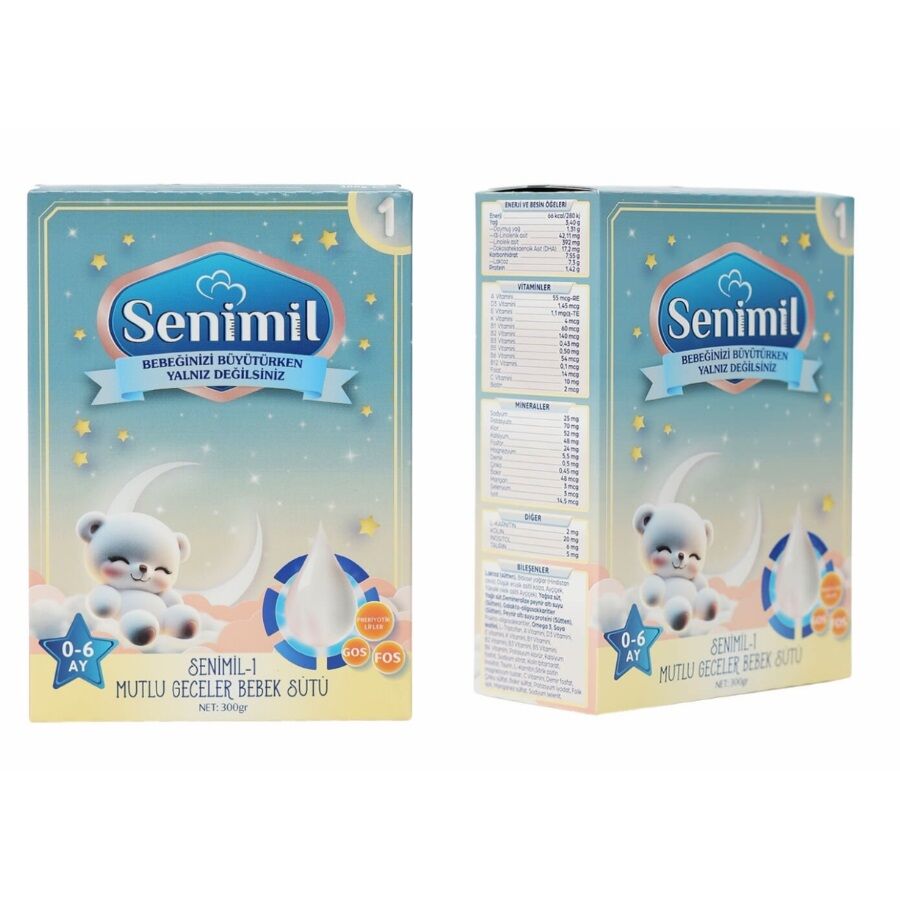 Senimil 1 Mutlu Geceler Bebek Sütü 0-6 Ay 300 Gr